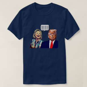 Funny Hillary sagt, sperrt Trump auf T-Shirt