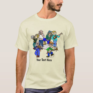 Funny Hillbilly Jug Band T - Shirt Passen Sie es a