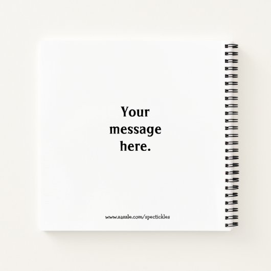 Funny Himmlisch Spaß Spiral Notebook Notizblock (Rückseite)