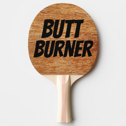 FUNNY HINTERN BURNER PONG PADDLE TISCHTENNIS SCHLÄGER (Vorderseite)