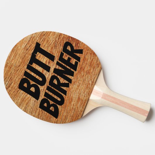 FUNNY HINTERN BURNER PONG PADDLE TISCHTENNIS SCHLÄGER (Seitenansicht)