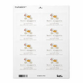 Funny Hintern Nugget Farm Coop Egg Karton Label (Vorne)