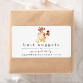Funny Hintern Nugget Farm Coop Egg Karton Label (Insitu)