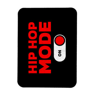 Funny Hip Hop Design für Männer Frauen 90er Hip Ho Magnet