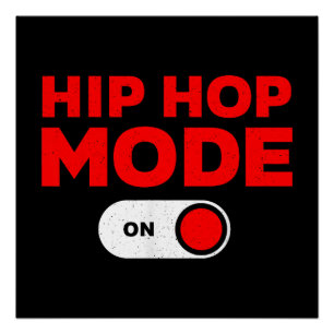 Funny Hip Hop Design für Männer Frauen 90er Hip Ho Poster