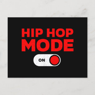 Funny Hip Hop Design für Männer Frauen 90er Hip Ho Postkarte