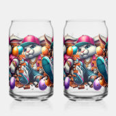 Funny Hip Hop Gangster Bunny Oaster Urban Design Dosenglas (Links)