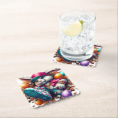 Funny Hip Hop Gangster Bunny Oaster Urban Design Untersetzer (Vor Ort)