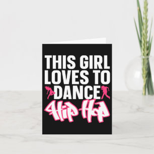 Funny Hip Hop Tanzen Kunst für Kinder Girls Angesa Karte