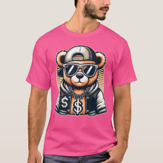 Funny Hip Hop Teddy Bear 90S Graffiti Art Rap Lieb T-Shirt