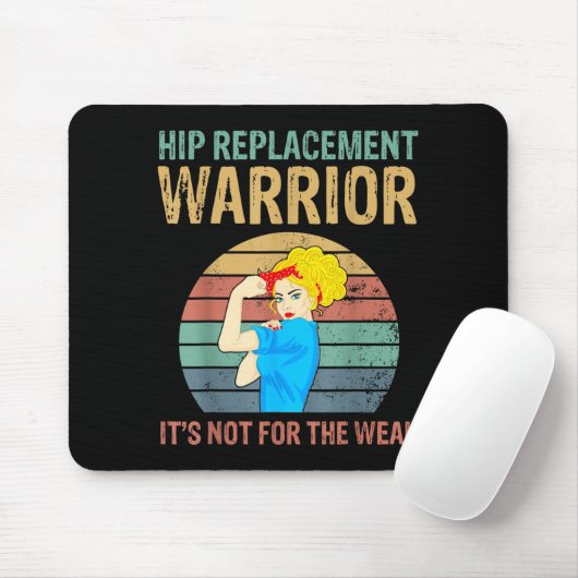 Funny Hip Replacement Warrior New Prosthetic Women Mousepad (Mit Mouse)