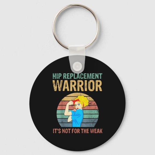 Funny Hip Replacement Warrior New Prosthetic Women Schlüsselanhänger (Vorderseite)