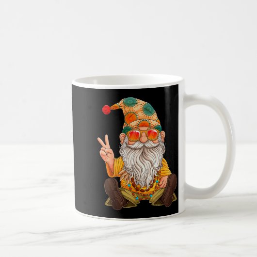 Funny Hipe Gnome Peace Sign Gnomes Lovers Men Wome Kaffeetasse (Rechts)