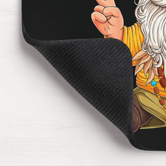 Funny Hipe Gnome Peace Sign Gnomes Lovers Men Wome Mousepad (Ecke)