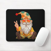 Funny Hipe Gnome Peace Sign Gnomes Lovers Men Wome Mousepad (Mit Mouse)