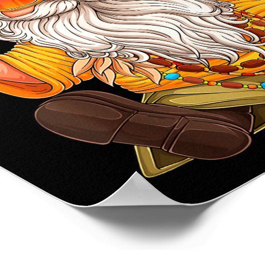 Funny Hipe Gnome Peace Sign Gnomes Lovers Men Wome Poster (Ecke)