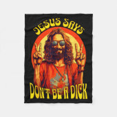 Funny Hipe Jesus Don't Be A Fleecedecke (Vorderseite)
