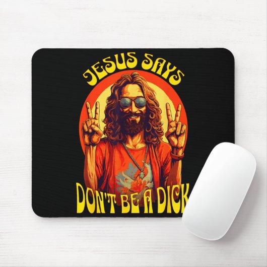 Funny Hipe Jesus Don't Be A  Mousepad (Mit Mouse)