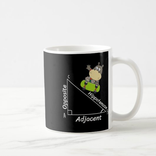 Funny Hipo Skater Geometry Hypotenuse Math Boy Gir Kaffeetasse (Rechts)