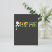 Funny Hippie Angesagt Replacement Operation Erholu Postkarte (Stehend Vorderseite)