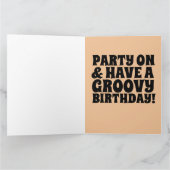 FUNNY HIPPIE BIG BIRTHDAY CARDS KARTE (Innenseite)