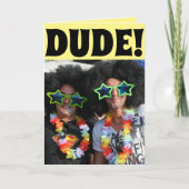 FUNNY HIPPIE BIRTHDAY CARD FÜR IHN KARTE (Vorderseite)