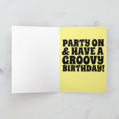 FUNNY HIPPIE BIRTHDAY CARD FÜR SIE KARTE (Innenseite)