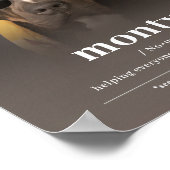 Funny Hippie Dog Portrait - Fügen Sie Ihrem Hund d Poster (Ecke)