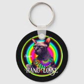 Funny Hippie Sphynx Cat Schlüsselanhänger (Vorderseite)