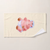 Funny Hippo Badetücher Badhandtuch Set (Handtuch)