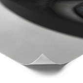 Funny Hippo Bathroom Art Print, Toilet Paper Hat Poster (Ecke)