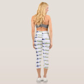 Funny hippo birdie zwei schafe capri leggings (Rückseite)