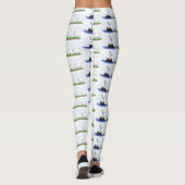 Funny hippo birdie zwei schafe leggings (Rückseite)
