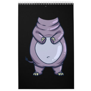 Funny Hippo Body Kopfloses Halloween Mammalkostüm Kalender