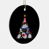 Funny Hippo Christmas Tree | Xmas Hippopotamus Keramik Ornament (Rechts)