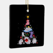 Funny Hippo Christmas Tree | Xmas Hippopotamus Keramikornament (Rechts)