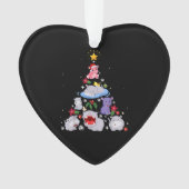 Funny Hippo Christmas Tree | Xmas Hippopotamus Ornament (Vorderseite)