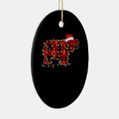 Funny Hippo Weihnachts-Light Matching Family Keramik Ornament (Rechts)