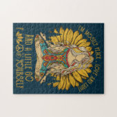 Funny Hippy Peace Liebe Light 60er Puzzle (Horizontal)