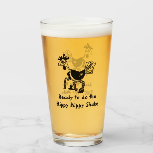 Funny Hippy Shirt Glas (Vorne (Gefüllt))