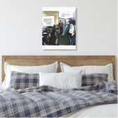 Funny Hipster Airline Pilot Canvas Print Leinwanddruck (Insitu (Schlafzimmer))