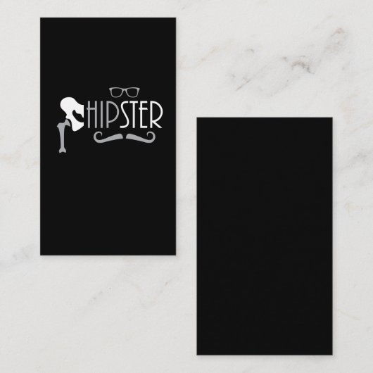 Funny Hipster Angesagte Ersatzlösung Operation Erh Visitenkarte (Vorne/Hinten)