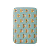 Funny Hipster Corgi Pattern Badematte (Vorderseite Vertikal)