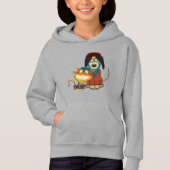 Funny Hipster Hund und Katze Hoodie (Vorderseite)