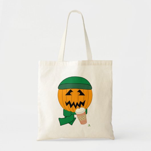 Funny Hipster Jack-o-lantern Halloween Art Tragetasche (Vorne)