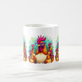 Funny Hipster Réoster Retro Pop Kunst, Dichtung un Kaffeetasse (Mittel)