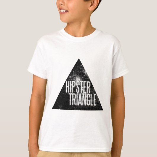 Funny Hipster Triangle T-Shirt (Vorderseite)
