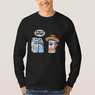 Funny Hispanic Soy Milk Veganer Feinschmecker Joke T-Shirt
