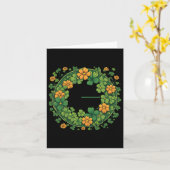 Funny Hispanic St. Patrick's Day Kiss Me I'm Irish Karte (Gelbe Blume)