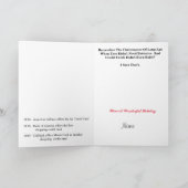 Funny Historische Weihnachtskarte Karte (Innenseite)